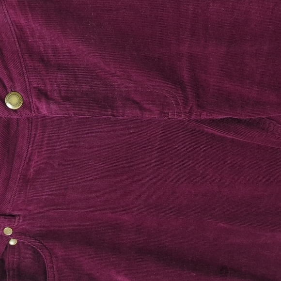 Woman Within Burgundy Corduroy Bootcut Pants size 14 Petite - Picture 3 of 5
